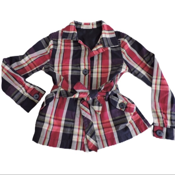 Crazy 8 Other - Crazy 8 Plaid Jacket Girls 7-8 BTS